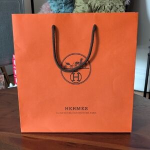 Hermès Orange Shopping Bag